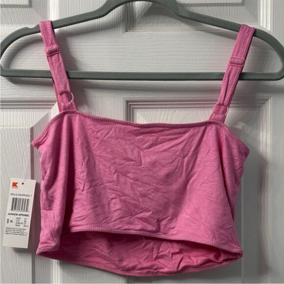 Selena Gomez dream out loud Pink Junior XL Crop Top NWT deadstock Y2K layering - Picture 5 of 5